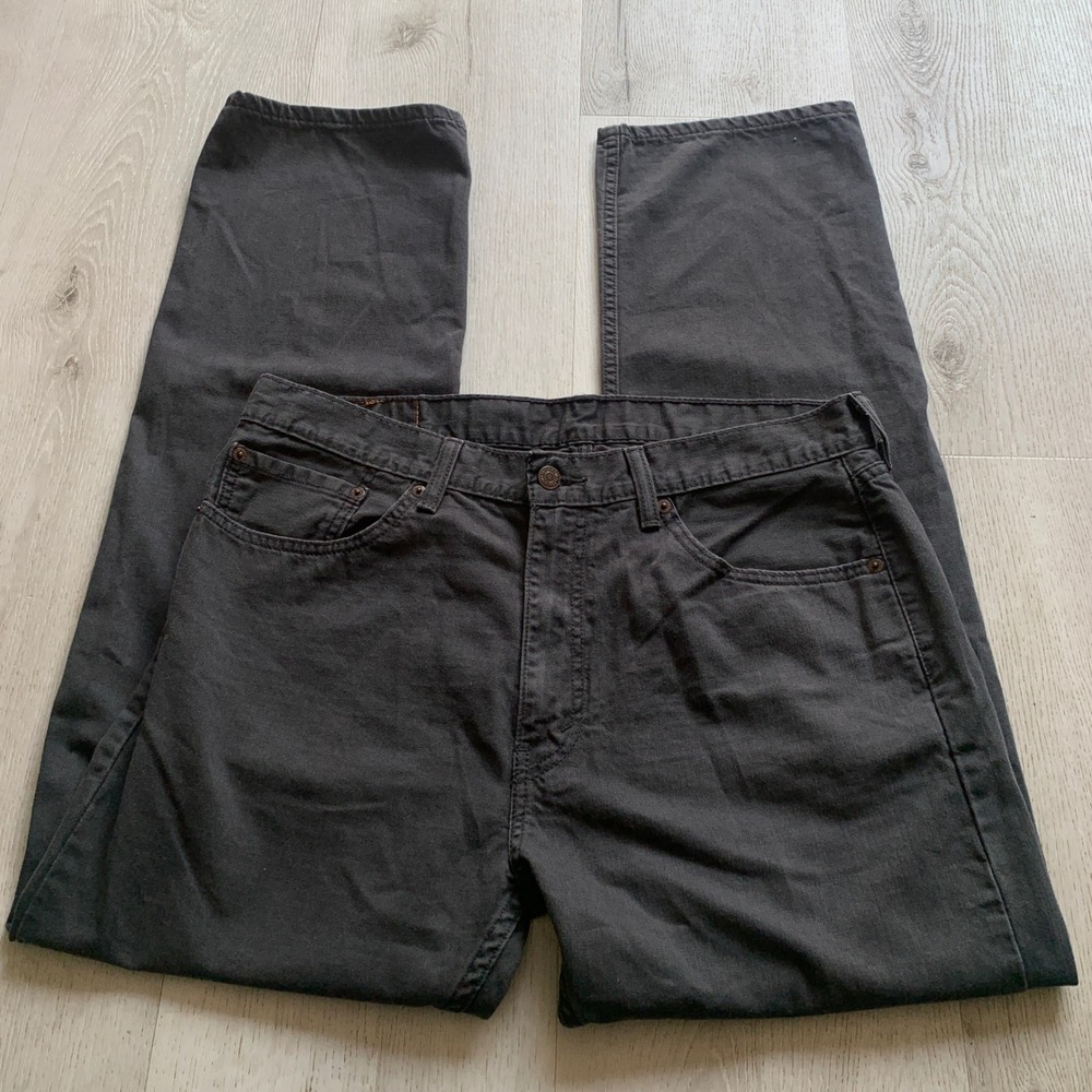 Mens‎ Levi Strauss 505 Straight Leg Jeans 32x32 Charcoal Gray